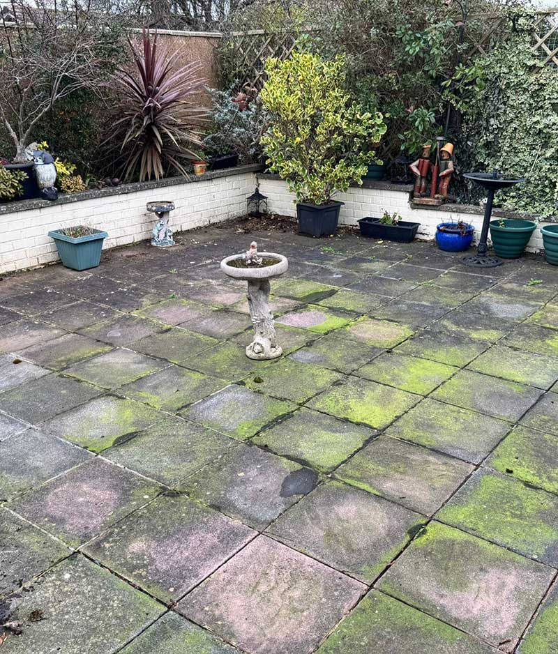 Patio Before Cleaning